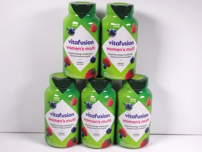 5X Vitafusion Women's Multivitamin Gummies 150 Each = 750 Total Exp: 1/26 Berry - Image 1 of 3