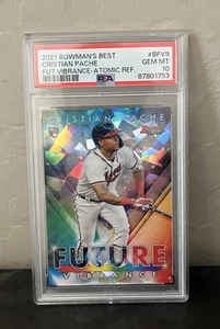 2021 Bowmans Best Future Vibrance Atomic Refractor Cristian Pache #BFV9 PSA 10 - Picture 1 of 2