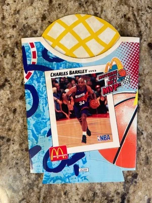 Charles Barkley 1993 McDonald’s French Fry Fries holder Phoenix Suns NBA MVP - Image 1 of 2