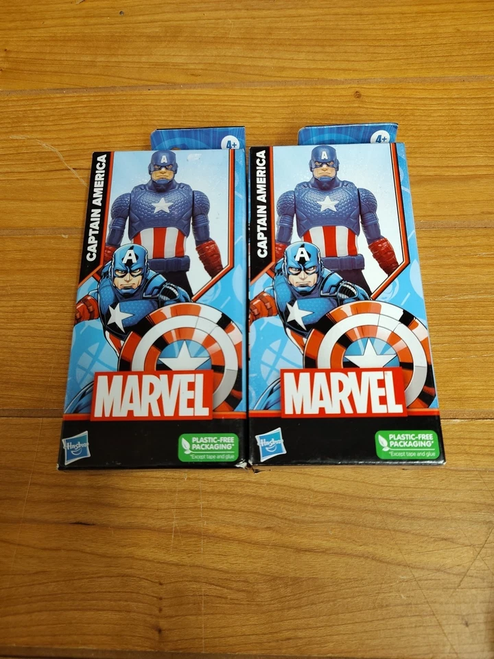 Lote de 2 figuras Hasbro Marvel Avengers Capitán América 6" Foto 1 de 1