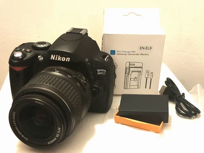NIKON D40 ottima reflex CCD + 18-55mm 1:3.5-5.6  +  batteria + charger USB Nuovo - Image 1 of 4