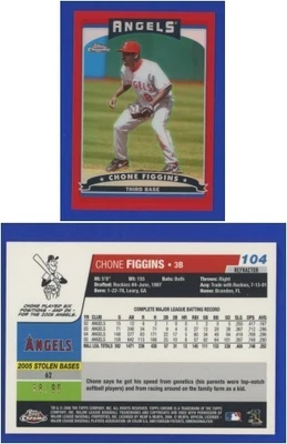 Chone Figgins 2006 Topps Chrome #104 Red Refractor parallel #'d 88/90 - NICE! - Image 1 of 3