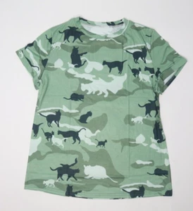 Camisetas túnica mujer manga corta cuello redondo suaves sueltas grandes verdes L - Imagen 1 de 10