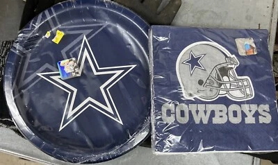 Dallas Cowboys Paper Plate and Napkin Party Kit - Image 1 of 3