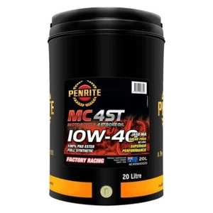 Penrite MC-4ST 10W-40 Engine Oil Full-Syn 100% Pao & Ester 20L MC410W40020 - Picture 1 of 1