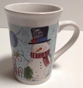 Royal Norfolk Christmas Coffee Tea Mug Cup With Snowman 12 oz New In Box - Picture 1 of 10