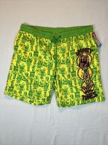 Men's Looney Tunes Lined Character Swim Trunks Shorts Size XL All over Print NWT - Picture 1 of 7