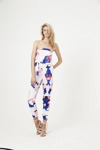 Shilla The Label ~ Sublime Floral Tube Jumpsuit: XL - Picture 1 of 11