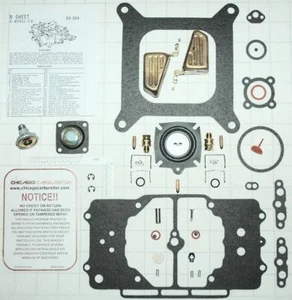 KIT SUPERCARB 1958-69-CON DIAFRAGMA-FLOTADORES FORD MUSTANG MOTORCRAFT 4100 4 BARRILES  - Imagen 1 de 1