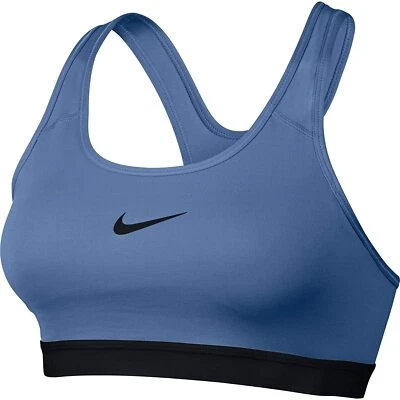 NEW NIKE [M] Women's DRI-FIT Padded Sports/Yoga/Pickleball Bra-Indigo 823312-458 - Image 1 of 2