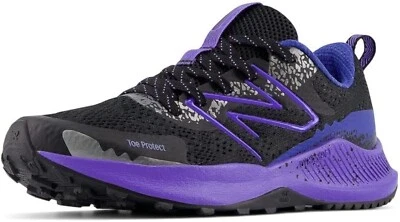 New Balance DynaSoft Nitrel v5 Trail Shoes Boys' 4.5W Wide Black Blue Purple NEW - Image 1 of 4