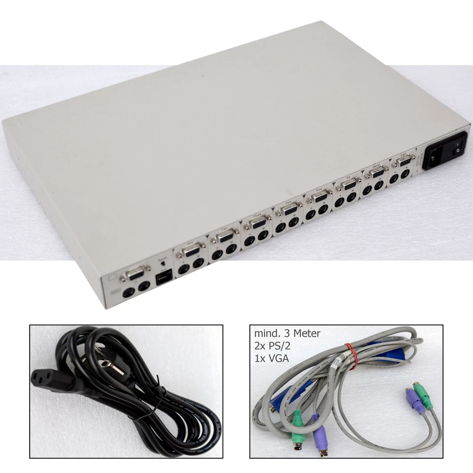 Professional KVM Switch by Compaq 19" 48.26cm 1U PS/2 VGA 8xPort for Server - Image 1 of 1