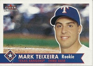 2001 Fleer Tradition Mark Teixeira 470 Rangers Rookie Card