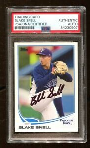 Blake Snell Signed 2013 Topps #40 Pro Debut Autographed Rays PSA/DNA *0907