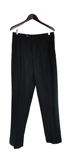 Brandini Herren Anzug Arbeitshose Hose Schwarz 33 Taille 34 Schrittlänge Wolle Neu! - Bild 1 von 6