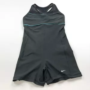 Nike NEW XL 16-18 Romper Shorts 4.5" Jumpsuit Gym Tennis Pullover Tank Top Gray - Picture 1 of 17