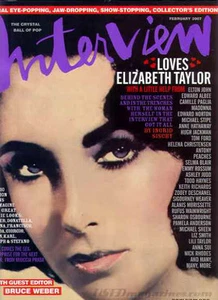 Interview Magazine February 2007 Elizabeth Taylor The Crystal Ball of Pop - Picture 1 of 3