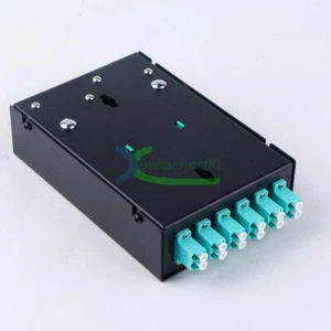 LWL Klemmenkasten 12-adrig LC MM OM3 Adapter Pigtail 6 Ports Patchpanel - Bild 1 von 1
