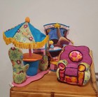 Groovy Girls Doll Furniture Lot Chair Patio Table Umbrella Vanity