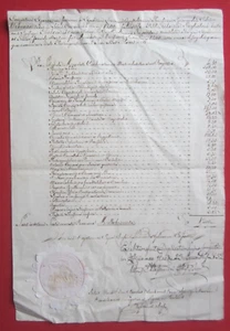 Orig. Dokument Auflistung Vatikan Vaticano Rom Roma Kirche Sakral Stempel 1852 - Bild 1 von 16