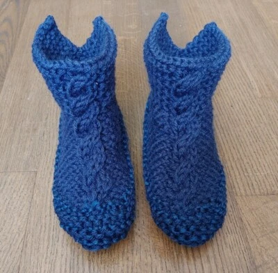 Zapatillas Tejidas Hechas a Mano Cálidas Duraderas Mezcla Phentex 100% Hechas en Canadá Foto 1 de 4