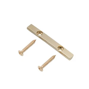Musiclily Pro Gold 43mm Brass String Tree Guide Retainer Bar For 4 String Bass - Picture 1 of 6