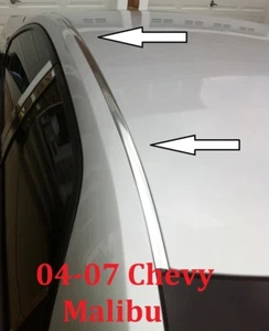 KIT DE MOLDEO DE TECHO CROMADO CHEVY MALIBU PARA 04-07 - Imagen 1 de 4
