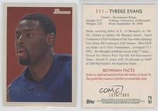 2009-10 Bowman '48 /2009 Tyreke Evans #111 Rookie RC