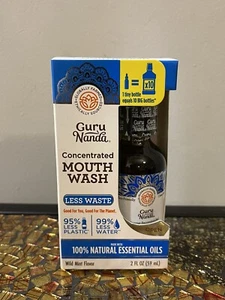 GuruNanda Concentrated Essential Oil Mouthwash Wild Mint 2 FL. Oz - EXP 6/2024 - Picture 1 of 4