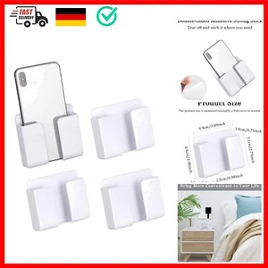 4 STÜCKE Wandhalterung Handyhalter mit Klebstoff, Handyhalterung Wand Ladestä... - Bild 1 von 9