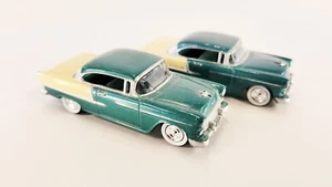 PAIR 1955 Chevy Bel Air Diecast Car High Speed HF-44 1 1/64 Scale - Picture 1 of 8
