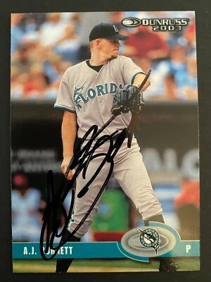 A.J. Burnett 2003 Donruss #283  "Autographed" - Image 1 of 2