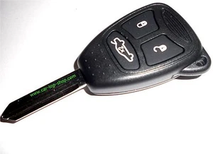 Carcasa llave 3 botones + espacio en blanco para Jeep Grand Cherokee Chrysler Dodge key R - Imagen 1 de 5