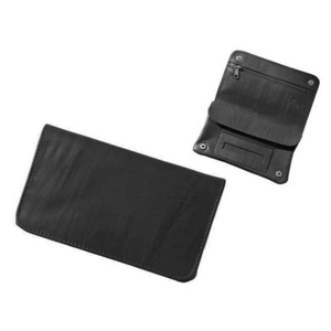 Angelo Leder / Kautschuk Tabakbeutel, Schwarz für Tabak und Zubehör - Bild 1 von 3