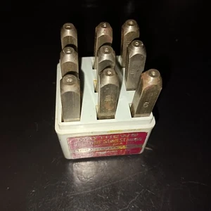 vintage metal number stamps 1/16" "Matthews" USA Made - Picture 1 of 2
