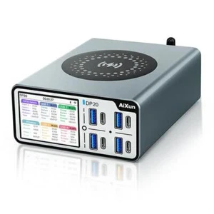 TISCHLADEGERÄT AIXUN DP20 240W 4 KANÄLE 8 PORTS 4 USB 4 TYPE-C WIRELESS - Bild 1 von 9