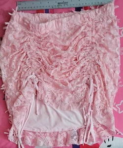 Sugar Thrillz Renaissance Romance Ruched Mini Skirt - Sz M - Picture 1 of 2