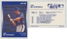 1990 Star St Lucie Mets Tim Blackwell #28