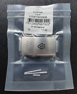 Genuine Omega Watch Part 117ST 1610930 19mm Steel Clasp NOS E9-19 - Bild 1 von 4
