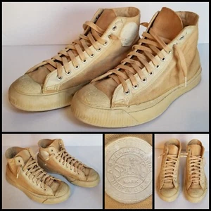 1940's (?) Original Spalding Canvas Basketball Shoes/Sneakers. - Picture 1 of 15