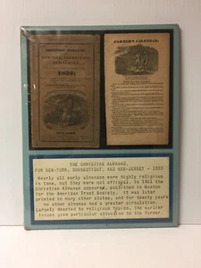 1830 Christian Almanac for New York Connecticut New Jersey Farmers Display Piece - Bild 1 von 16