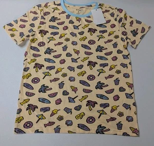 Retreat Shirt Girls 14/16 Pink Watermelon ice cream Pattern Short Sleeve  - Picture 1 of 5