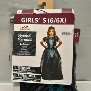 Way To Celebrate Mystische Meerjungfrau Mädchen Halloween Kostüm 3-teilig S 6/6x Verkleiden  - Bild 1 von 3