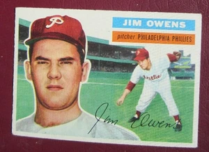 1956 Topps Jim Owens (Philadelphia Phillies) #114 EX - Bild 1 von 2