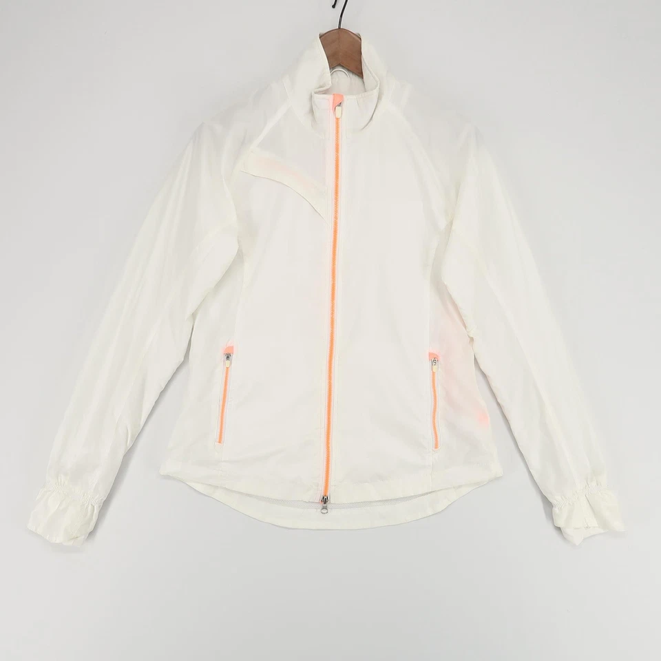 Chaqueta cortavientos mediana Zero Restriction para mujer cremallera completa nailon golf al aire libre Foto 1 de 4