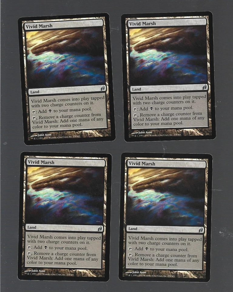 Lorwyn  MTG  Playset  Vivid Marsh  Magic - Image 1 of 2