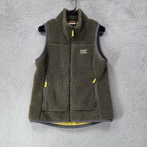LL Bean Herren Mountain Deep Pile Sherpa Weste Größe Small grün Mesh-gefüttert I6 - Bild 1 von 6