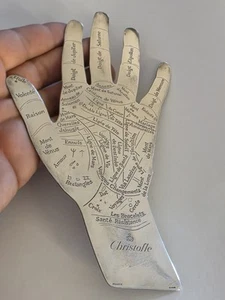 Christofle Silver Plate Palm Reading Hand Lines Lignes de la Main Book & Package - Bild 1 von 13