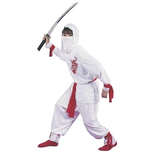 White Ninja Costume Boys S 4-6yrs - Picture 1 of 1