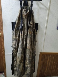 Vintage Browning Gore-Tex Jagdlatzhose Trägerhose Hydro Fleece Herren L gefüttert Camouflage - Bild 1 von 11